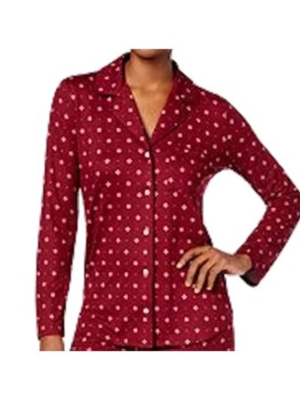 Alfani Womens Super Soft Pajama Top